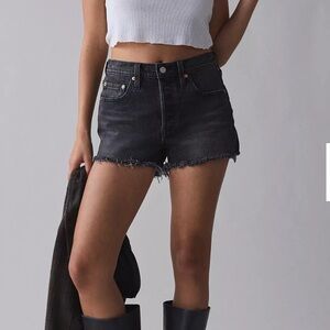 Women's Black Levi’s 501s Denim Shorts